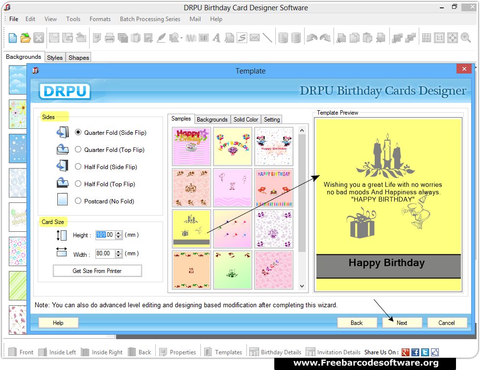 Birthday Cards Designing Software