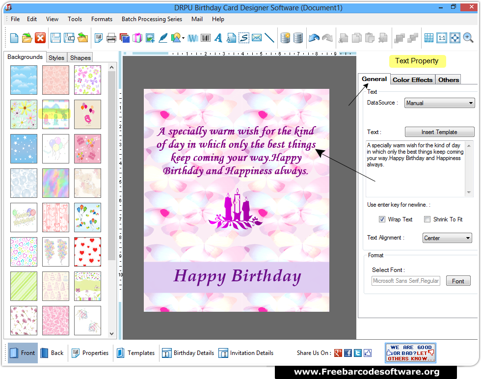 Birthday Cards Designing Software