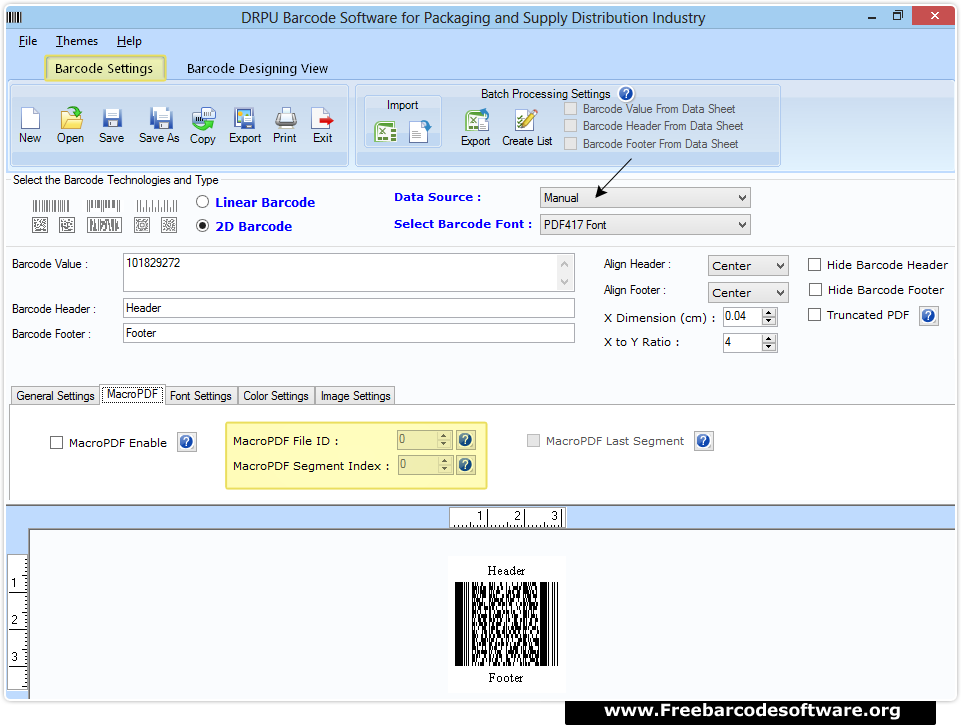 Packaging Supply Barcode