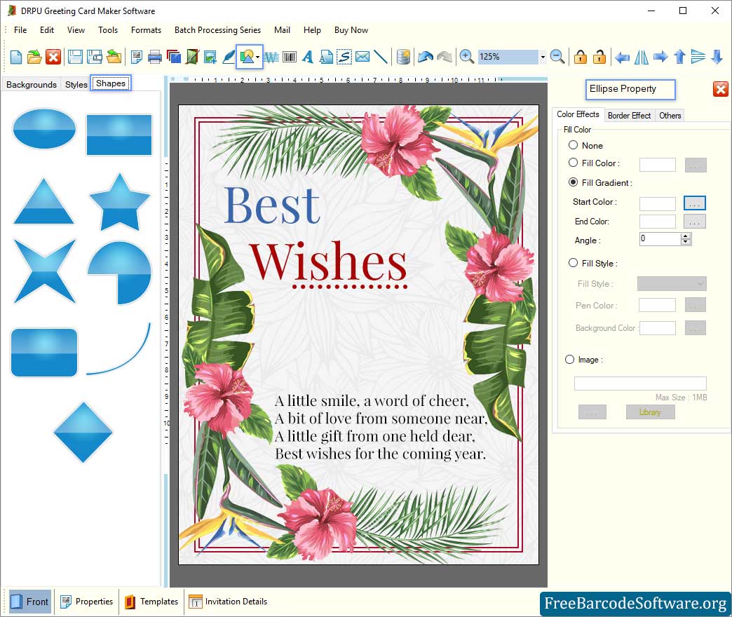 Greeting Card Maker Software Creates Occasional Greeting Cards