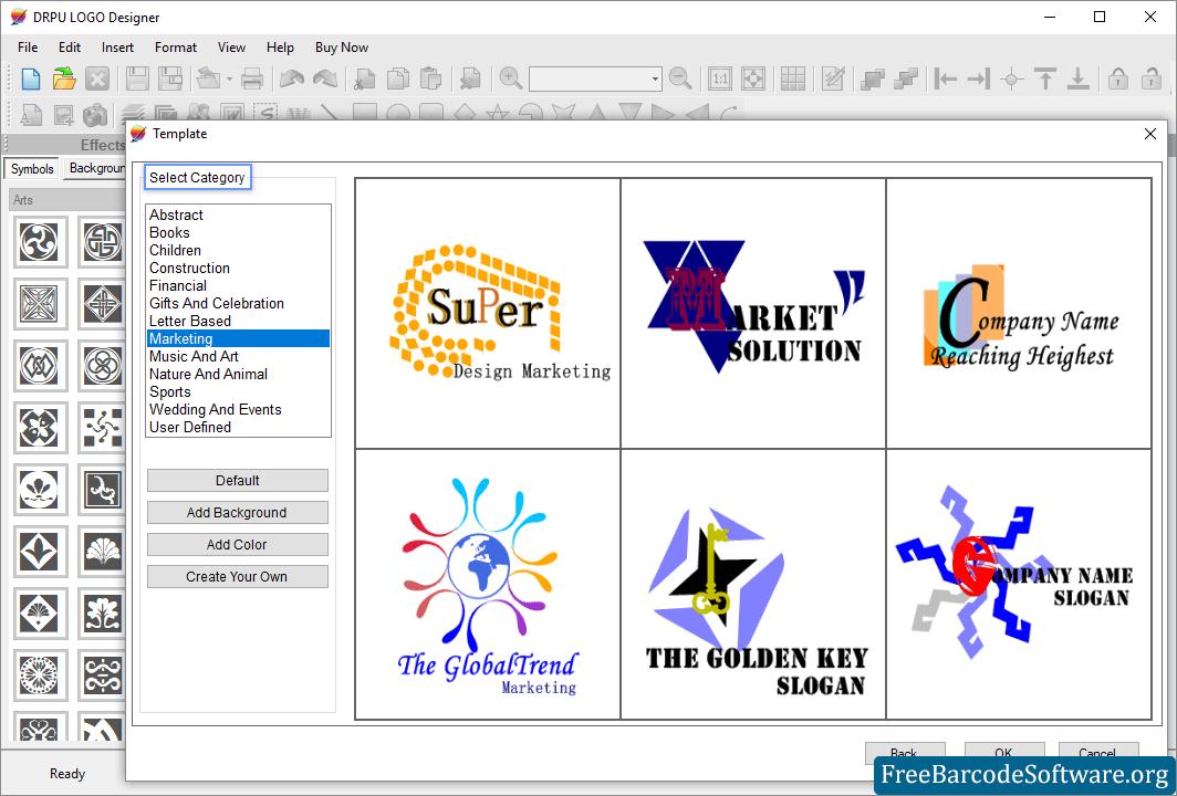 Select from Templates Logo Design Software