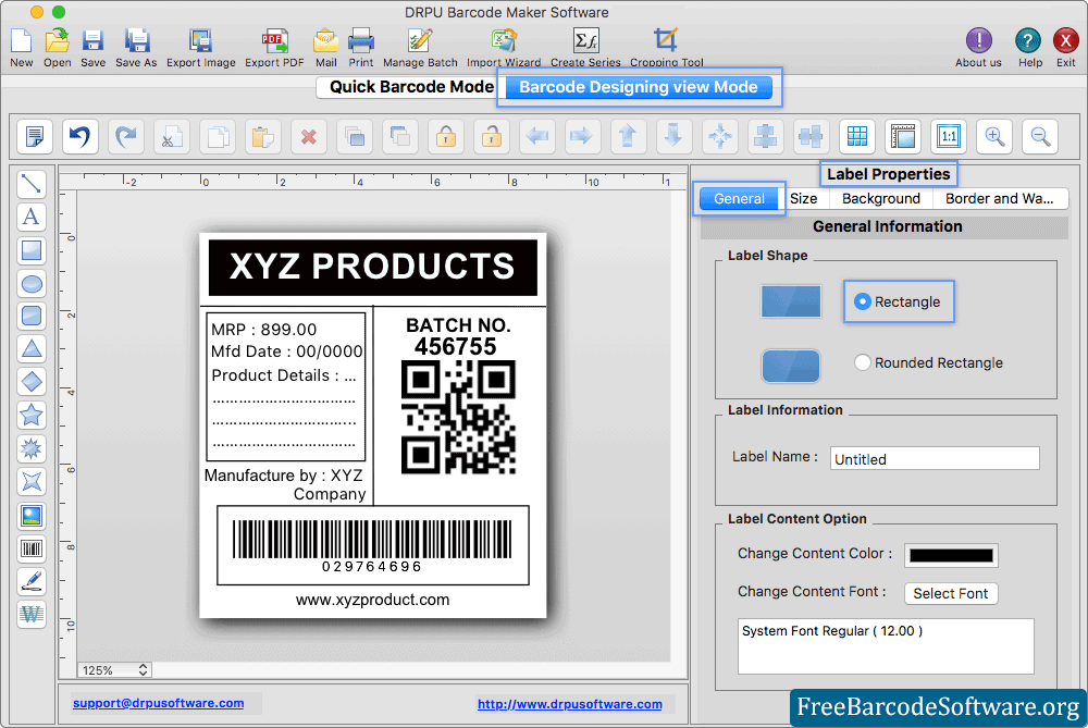 Label Properties