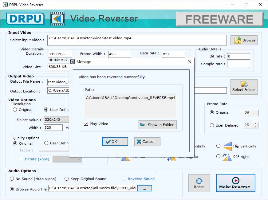 Make Reverse Video Make Reverse Video
