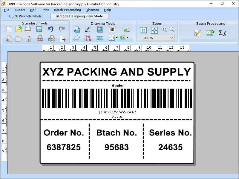 Logistic Shipping Label Creator Program