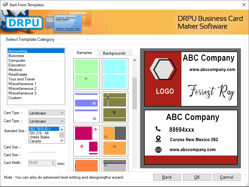 Professional Business Cards Maker App Windows 11 download