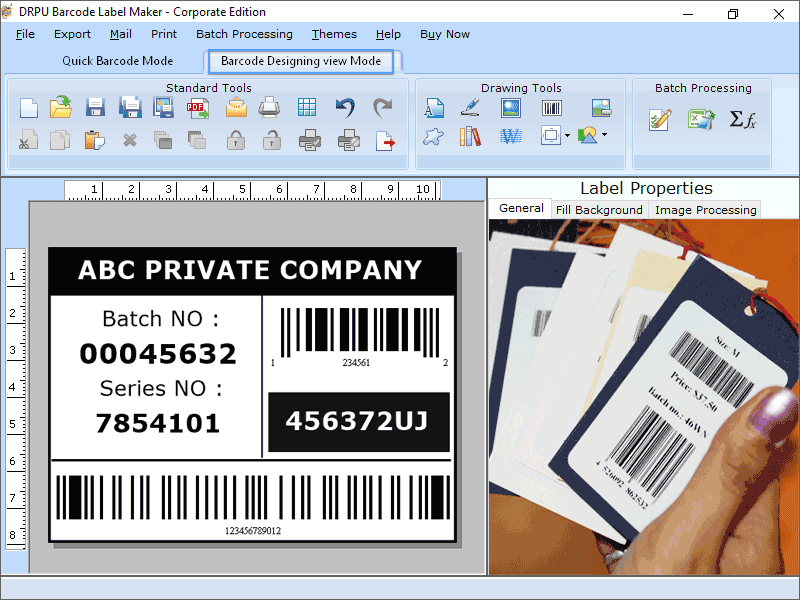 Screenshot of Barcode Generator Software for Windows