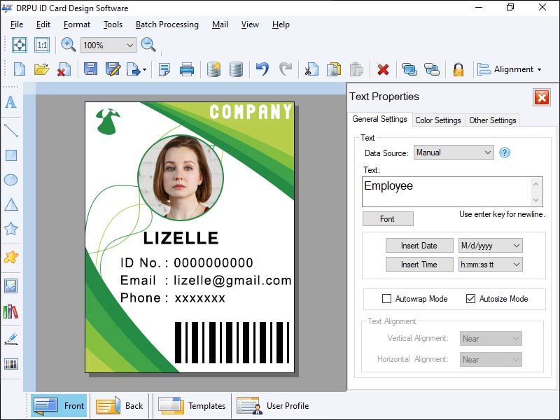 Identity Card Creating Tool