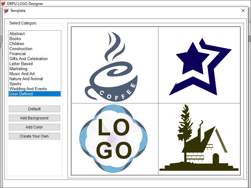 Screenshot of Commercial Logo Generated Tool