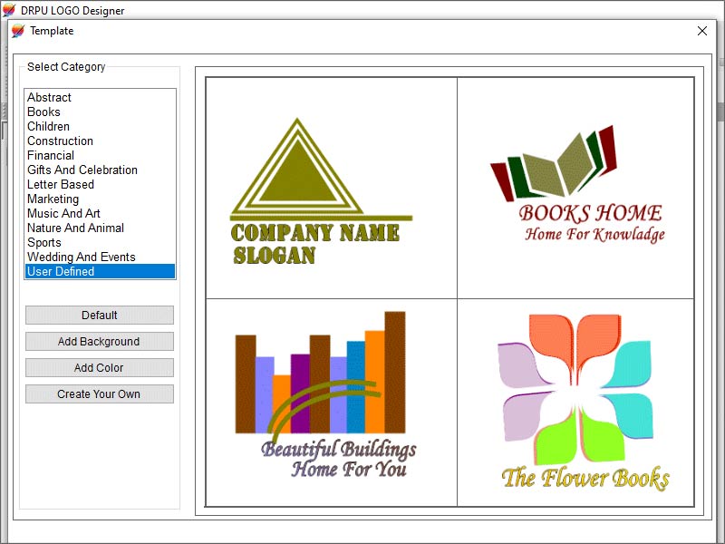 Screenshot of Custom Business Logo Creator Tool