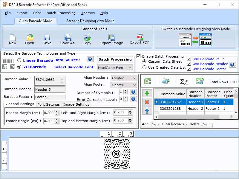 Barcode Label Printer for postal Product, Courier Barcode Label Maker Program, Shipping Barcode Label Printing Tool, postal Barcode Label Maker for Windows, Excel Bulk Barcode Maker for shipping, Download Logistic Barcode Labeling Tool