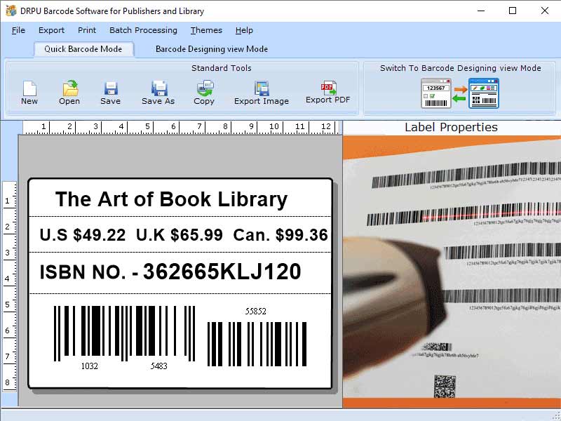 Windows 7 Library Barcode Making Application 9.2.3.3 full