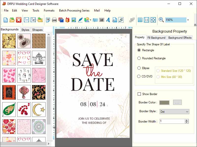Bulk Wedding Card Creating Software
