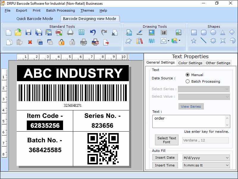 Warehousing Barcode Designing Software