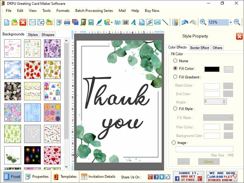 Windows Greeting Card Creating Tool, Editing Application for Greeting Card, Greeting Card Maker for Festivals, Application for Creating Greeting Card, Greeting Card generating Software, Windows Greeting Card Generator