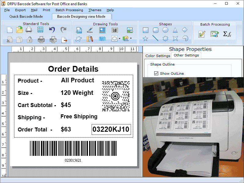 Screenshot of Logistics Barcode Labeling Software 9.2.3.2
