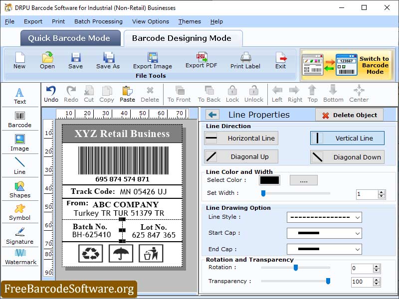 Warehousing Industry Barcode Software